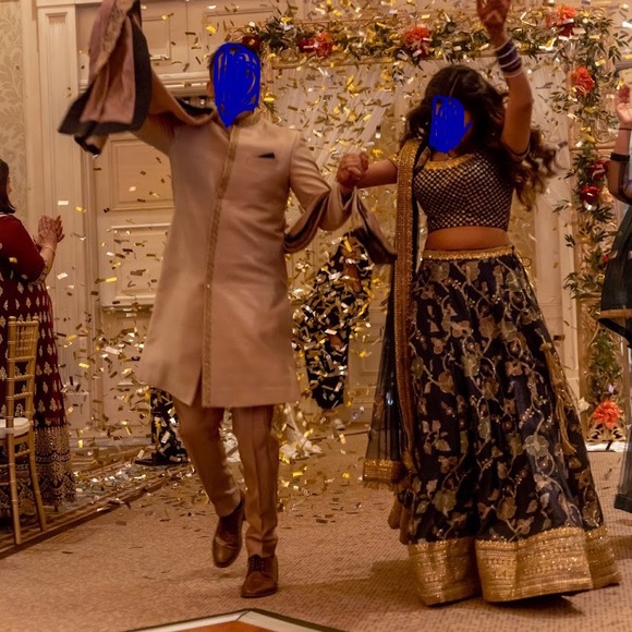 Shymal and Bhumika Inspired Raw Silk Indian Lehenga by designer Saniya Fashions - Picture 7 of 14